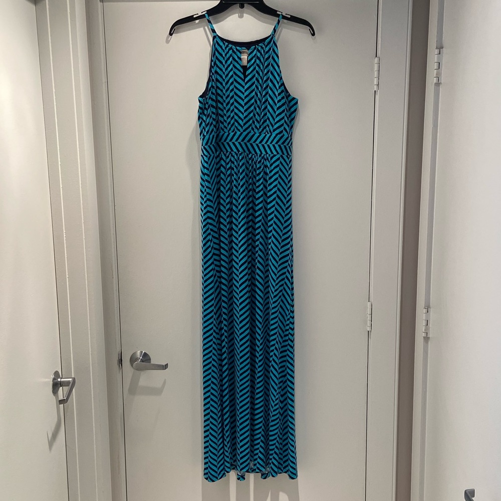 Loft chevron maxi dress